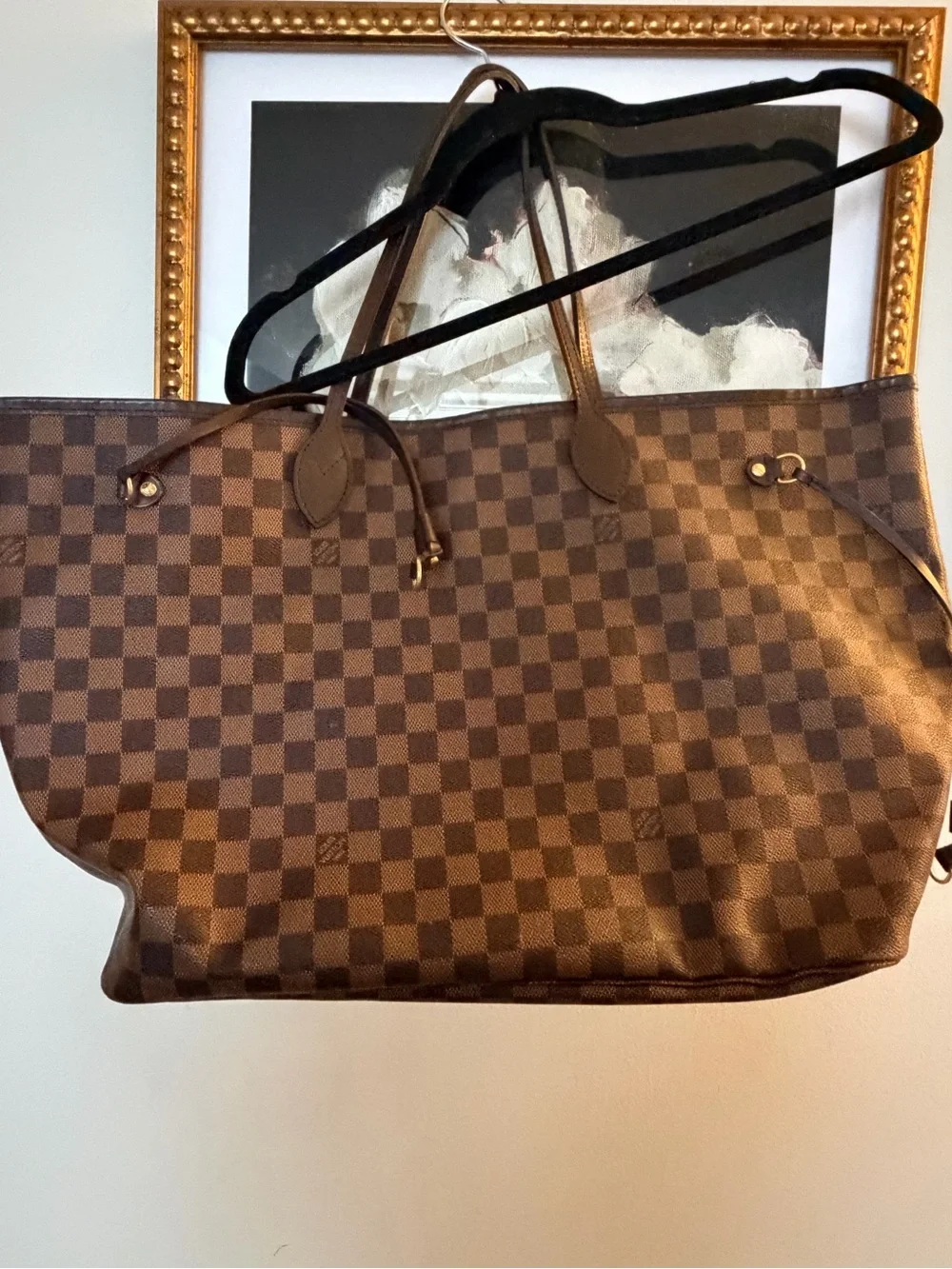 Large Louis Vuitton Damier Never full